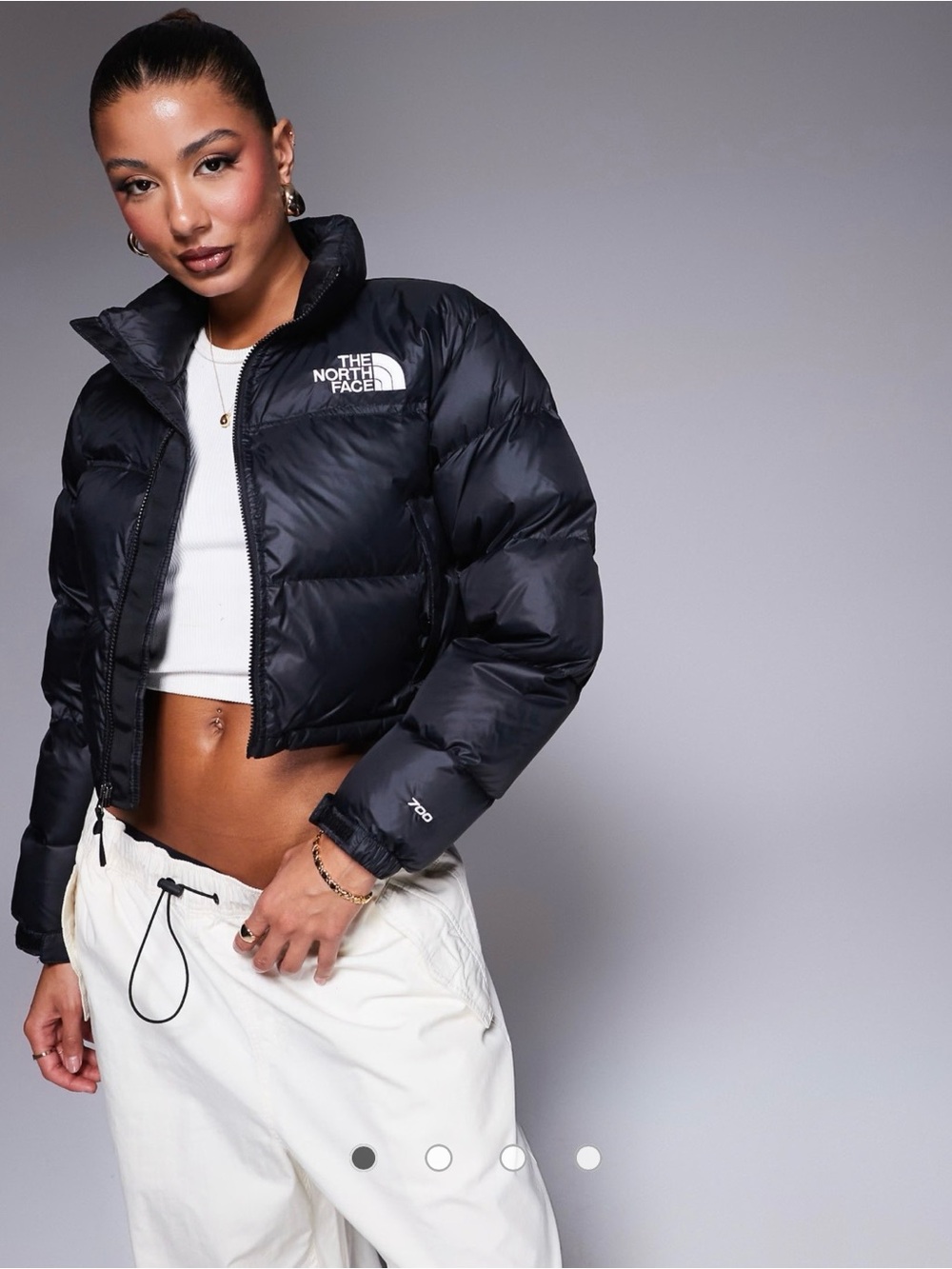 NWT The North Face Nuptse Cropped Down Puffer Jacket - size XL